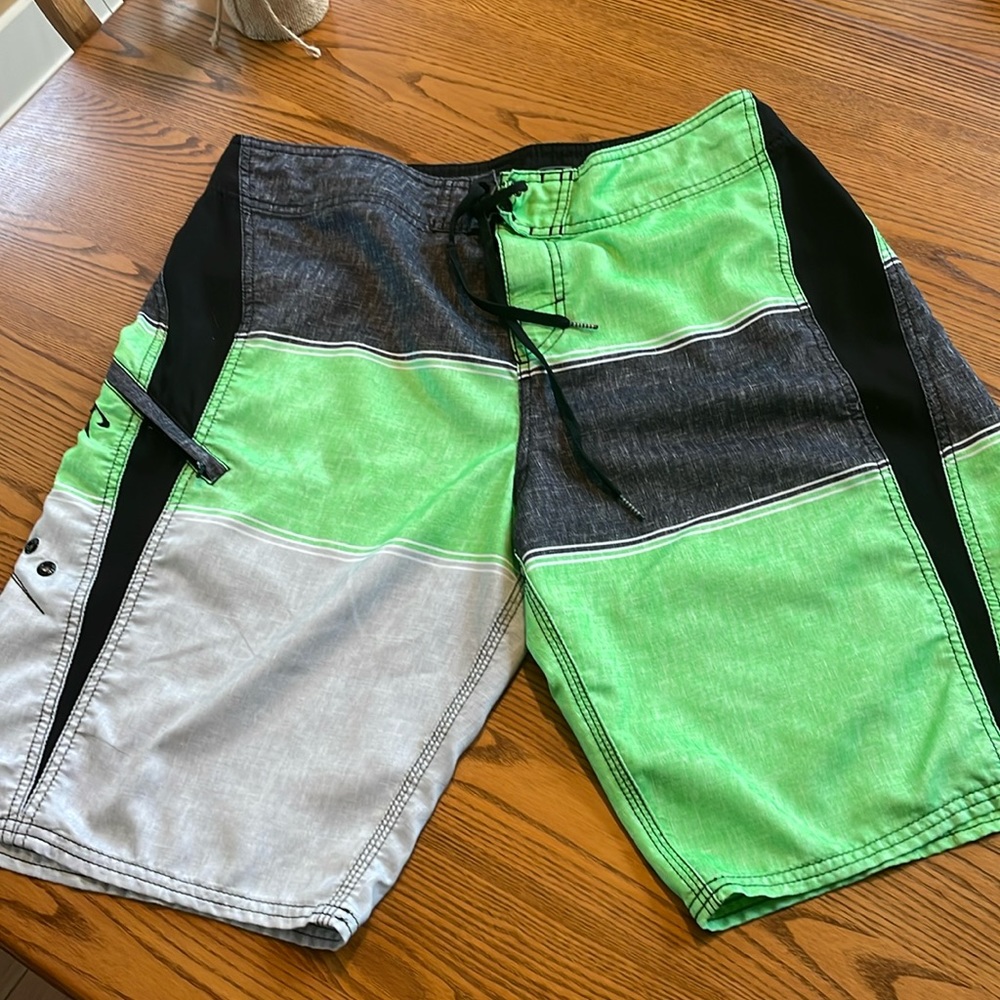 Men’s Swimsuit O’Neill Green/Black/Gray Sz Unknown